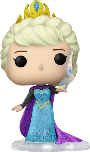 Vista 3 de E l s a [Colección Diamon]: P o p ! Paquete de figuras de vinilo con 1 protector gráfico compatible (1024-66647 - B)