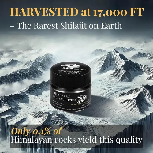 Vista 2 de Auténtica resina Shilajit del Himalaya pura del Tibet – Suplemento orgánico de grado dorado para energía y apoyo inmunológico, más de 85 minerales