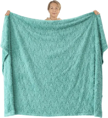 Vista 361 de NEWCOSPLAY Manta súper suave de franela sedosa de alta calidad con diseño de punto gofre 3D, ligera, para uso en todas las estaciones