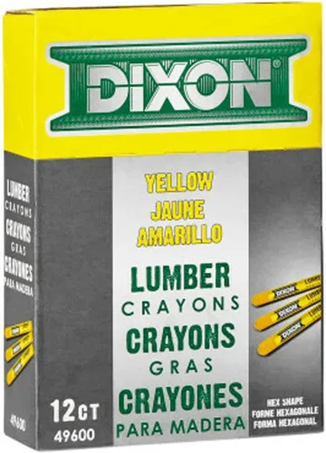 Vista 5 de Dixon Crayones de Madera, Negro Carbón, 12/Caja (49400)