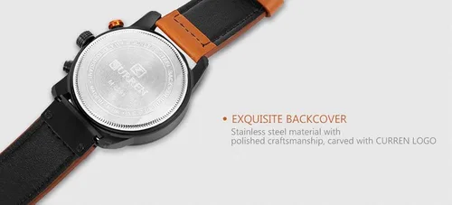 Vista 8 de FANMIS Reloj deportivo de cuarzo analógico militar para hombre, cronógrafo, clásico, casual, vestido de negocios, impermeable, reloj de pulsera