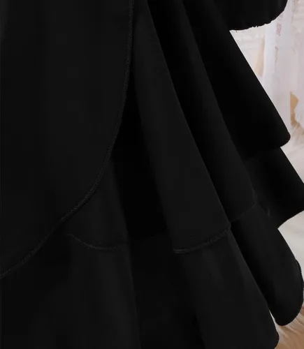 Vista 5 de Vestido elegante de manga larga para niñas con cremallera 4-13 años