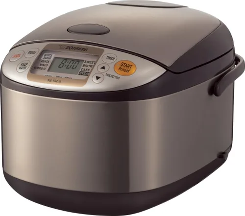 Vista 2 de Zojirushi NS-TSC18 Micom - Olla arrocera y calentador, 10 tazas y calentador de agua comercial CD-LTC50-BA, color negro