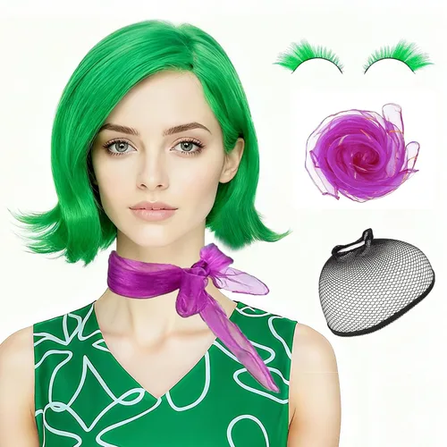 Vista 14 de S-noilite Unisex Short Cosplay Black Hair Wig Women Men Male Fluffy Straight Pixie Wigs for Cartoon Anime Comic-cons Party Halloween Costume Black