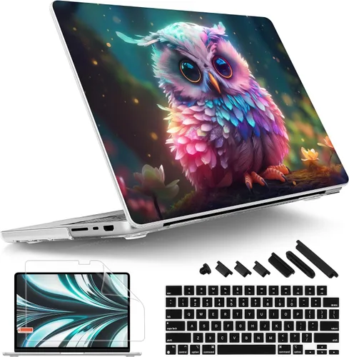 Vista 16 de Tuiklol - Funda para MacBook Pro de 14 pulgadas, versión 2026, 2025, 2024 Noche bosque oscuro