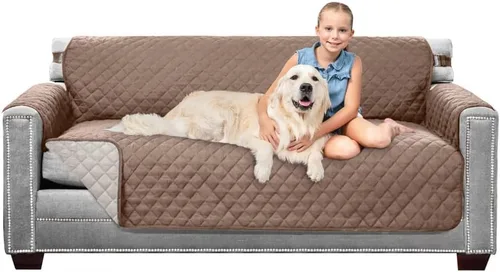 Vista 125 de Sofa Shield - Funda para sofá Loveseat con correa patentada, protector de cojín, funda reversible diseñada en EE. UU. resistente a manchas