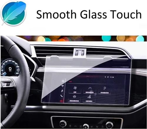 Vista 2 de ZFM Protector de pantalla de vidrio templado para pantalla táctil Audi Q3 2019-2025 – Resistente a arañazos, a los golpes, protección de navegación