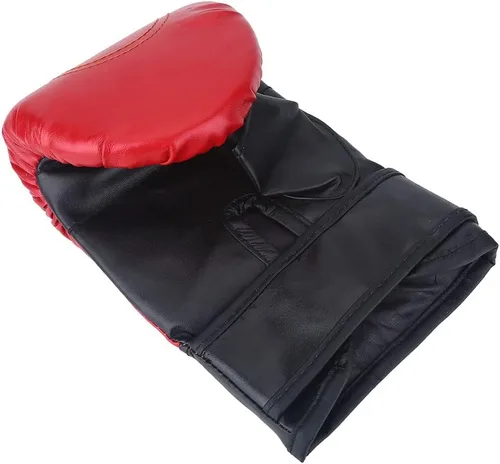 Vista 5 de Guantes de boxeo, 1 par/set de guantes de boxeo de pulgar abierto para adultos, guantes de piel sintética, guantes de ejercicio para kickboxing