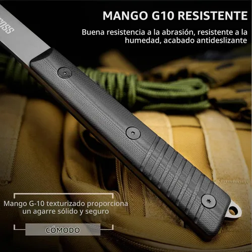 Vista 5 de NedFoss Eagle - Hacha táctica de supervivencia Tomahawk de 13 pulgadas
