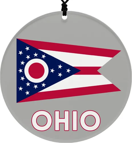 Vista 56 de Missouri Christmas Ornament - Festive Design Featuring State Flag - 2026 Hanging Acrylic Disc Decoration for Tree - Unique and Home Decor