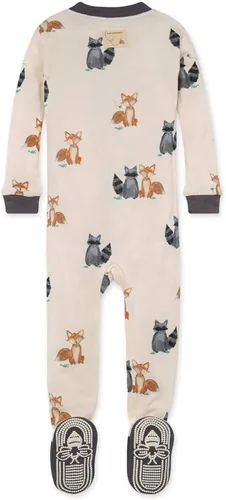Vista 2 de Burt's Bees Baby Baby Boys' Pajamas, Zip-Front Non-Slip Unisex Footed Sleeper Pjs, Organic Cotton