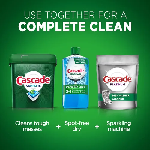 Vista 5 de Cascade Complete ActionPacs, cápsulas de detergente para lavavajillas, frescas, 27