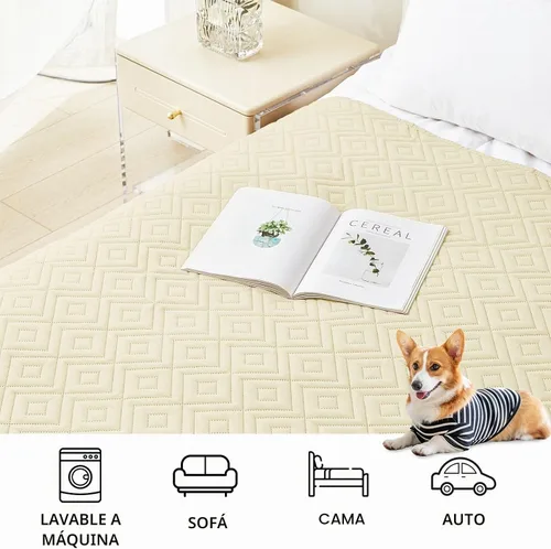Vista 7 de hyha Manta reversible impermeable para perro, manta para mascotas para sofá