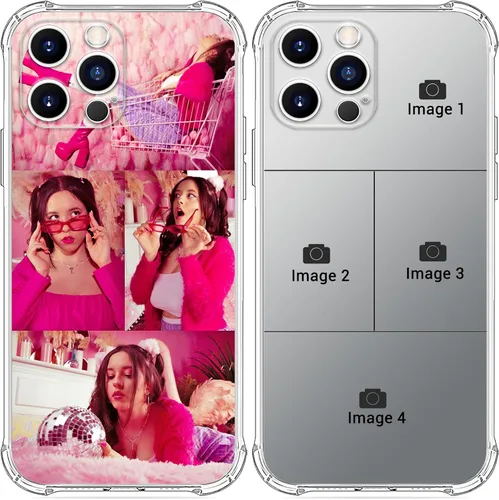 Vista 8 de Funda de teléfono con imagen personalizada para iPhone 17/16/15/14/13/12/11 y modelos (Air/Pro/Pro Max/Plus/Mini/XR/XS) - con bolsa de aire