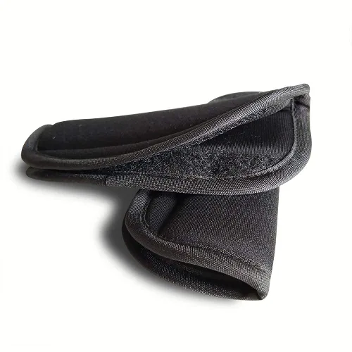 Vista 4 de SeedFuture Fundas de cinturón de seguridad para cochecito de bebé con gancho y bucle, color negro, paquete de 2, almohadillas ajustables
