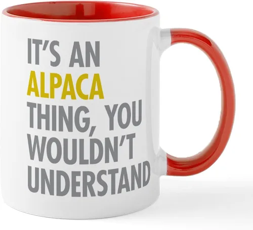 Vista 8 de CafePress A Special Alpaca Moment - Taza de café de cerámica (11.0 fl oz)
