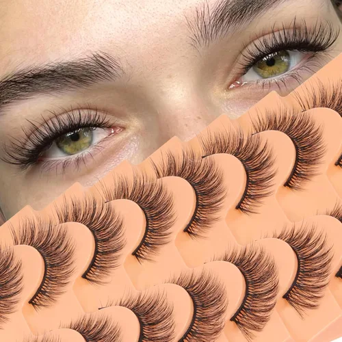 Vista 27 de Veleasha Manga Lashes Anime Pestañas postizas Tiras de pestañas puntiagudas