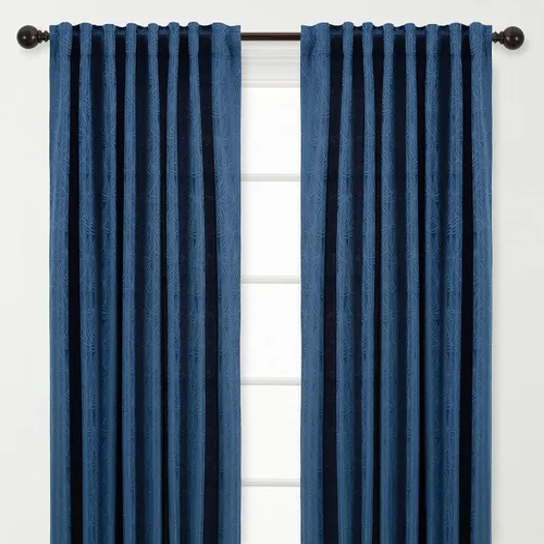 Vista 19 de Chanasya - Paneles de cortina con textura en relieve para sala de estar, dormitorio, ventana, patio, oficina, sala de estar. Cortinas para oscurecer