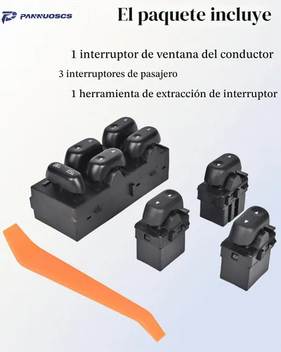 Vista 6 de Interruptor de ventana conductor y 3 pasajeros 5L1Z14529AA apto para Ford F150 Lincoln
