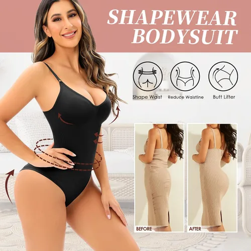 Vista 3 de NaTen Body moldeador de cuerpo para mujer, con control de abdomen, adelgazante, sin costuras, ropa