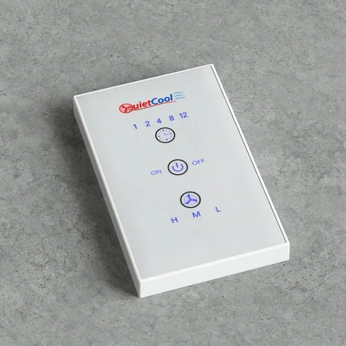 Vista 3 de Quietcool Kit de control inalámbrico para ventilador de toda la casa, no requiere cableado duro para interruptor de pared, capacidad de tres