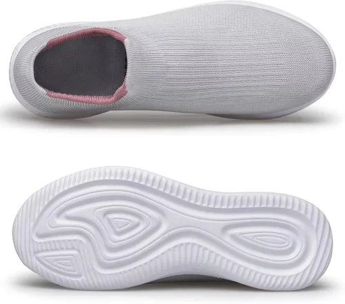 Vista 4 de vibdiv Zapatos sin cordones para mujer, tenis para caminar, trotar, yoga, casual, ligeros, para interiores y exteriores