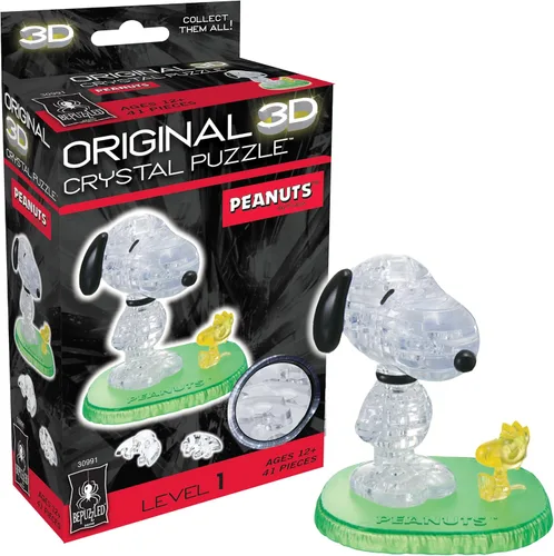Vista 9 de BePuzzled Peanuts Snoopy Detective Original 3D Crystal Puzzle, a partir de 12 años, 2.75 x 1.5 x 3.5 pulgadas