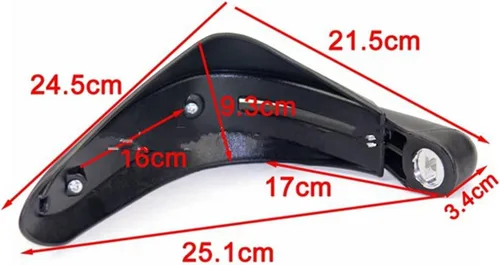 Vista 2 de Paramanos para moto Protector universal 7/8 "moto negro mate paramanos para Yamaha X XTZ 750 para Super T YFM350R para Raptor YFZ 450R 450X para SE
