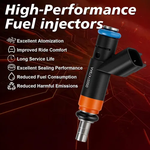 Vista 3 de 5037479AC Juego de 8 Inyectores de Combustible Hemi 5.7L V8 Compatible con Ram 1500 2009-2018, Ram 2500 2009-2017, Dodge Charger 2010-2016 2018