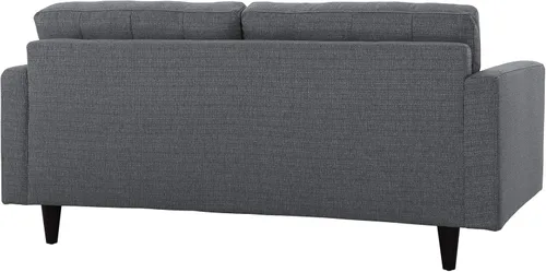 Vista 4 de Modway EEI-1547-DOR Empress Mid-Century - Sofá biplaza tapizado de tela en gris