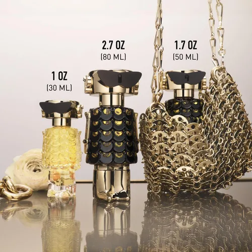 Vista 6 de Rabanne Fame Parfum for Women - Intense Chypre Woody Perfume with Jasmine, Incense & Musk - Long Lasting Refillable French Fragrance Spray from