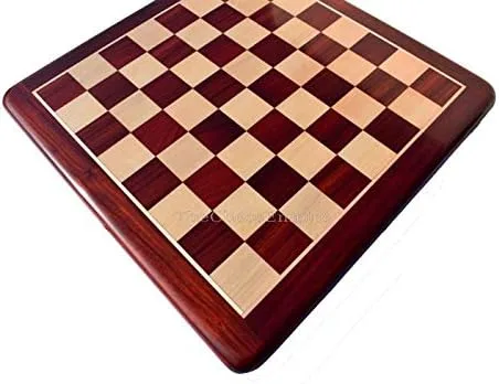 Vista 2 de 19 Tablero de ajedrez de madera maciza hecho a mano de arce y padauk de 2 pulgadas, cuadrado de lujo hecho a mano para juego de ajedrez y piezas