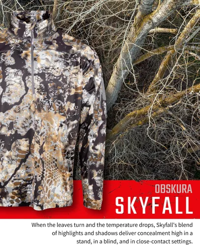 Vista 5 de Kryptek Men's Valhalla 2 Long Sleeve Half Zip, Lightweight Camo Hunting Shirt