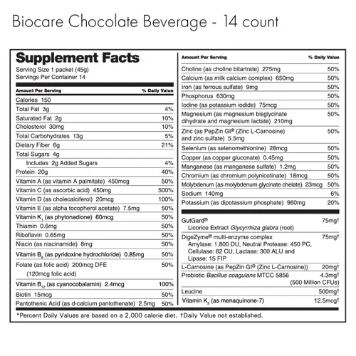 Vista 9 de Biocare Bebida nutricional para usuarios de GLP-1, la bebida dietética en polvo proporciona 0.71 oz de proteína esencial, 26 vitaminas/minerales