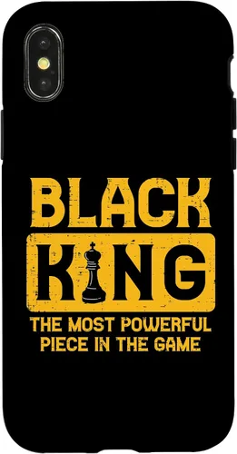 Vista 5 de Black King Chess Black Pride History BHM African Men Gift Case for iPhone 17