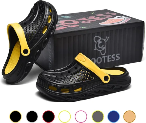 Vista 3 de clootess Zuecos de jardín con soporte de arco, zapatos ortopédicos para mujeres y hombres, sandalias de recuperación de almohada, plantillas