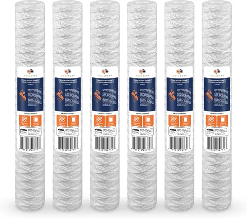Vista 14 de Aquaboon Cartucho de filtro de agua para heridas de cuerda de 1 micrón, 20 x 2.5 pulgadas, reemplazo del filtro de agua para toda la casa