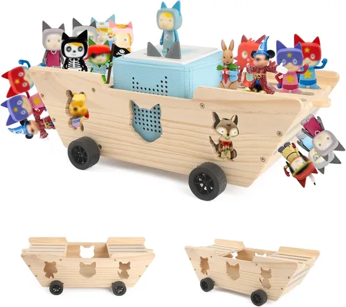 Vista 21 de para Caja Organizadora de Estantería Tonie, para Estante Magnético Tonie, Compatible con Caja Tonie Box 1/2 Reproductor, Figuras de Personajes