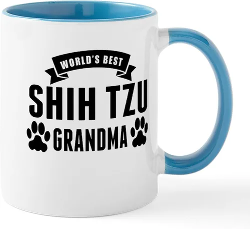 Vista 19 de CafePress Cute Shih Tzu Dog Mugs - Taza de café de cerámica de 11 oz (11.0 fl oz)