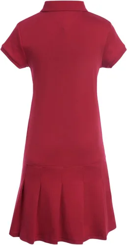Vista 2 de Tommy Hilfiger Vestido polo entrelazado de manga corta para niña