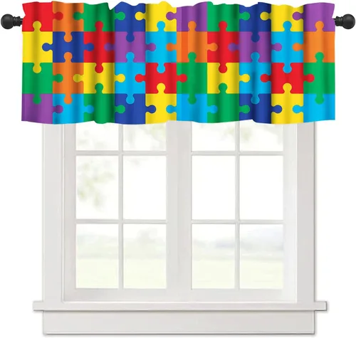 Vista 22 de Cenefas de cocina con estrellas de mar, cortinas de nivel para ventanas de cocina, cortinas de café con estrellas de mar, cortinas pequeñas