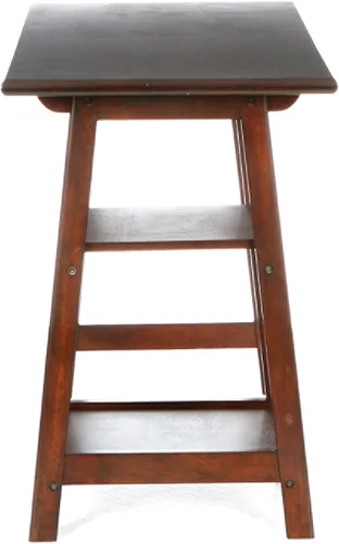 Vista 4 de SEI Furniture Langston - Escritorio espacioso con 2 estantes fijos con marco A, color espresso (modelo: HO9246)