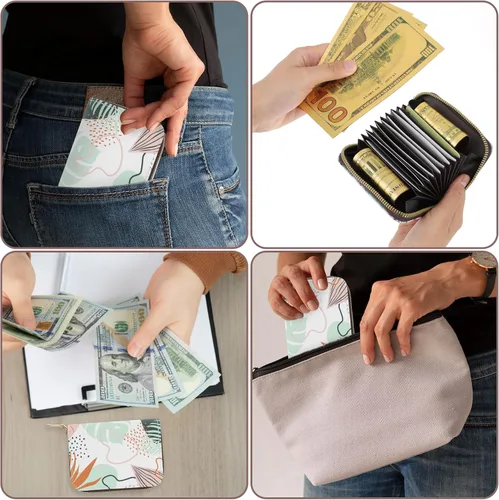 Vista 7 de Amaxiu Cartera con tarjetero RFID, C