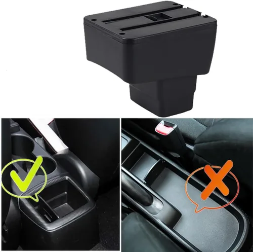 Vista 2 de Para Mazda CX-3 Apoyabrazos Mazda 2 Skyactiv Versión Centro Del Coche Consola Contenedor Reposabrazos Reemplazo CX3 Accesorios Piezas