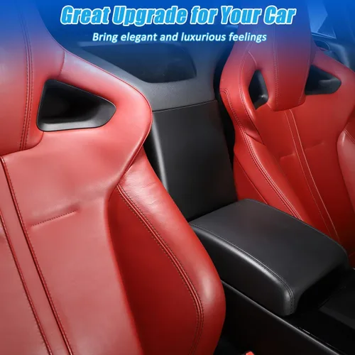 Vista 4 de Funda protectora para reposabrazos de control central de automóvil para Jaguar Tipo F 2013-2024, protector de caja de almacenamiento de consola
