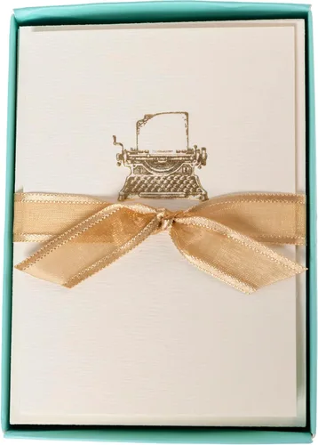 Vista 9 de Graphique Tarjetas de Apple, paquete de 10 tarjetas con sobres, saludos para todas las ocasiones, interior en blanco, relieve de lámina dorada