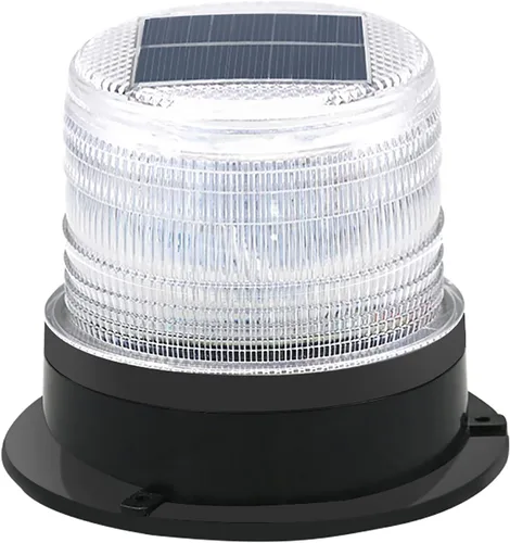 Vista 15 de Luz Estroboscópica Solar de Advertencia de Seguridad Intermitente/Luz Estroboscópica de Techo, con Base Magnética Fuerte Impermeable para 4 piezas