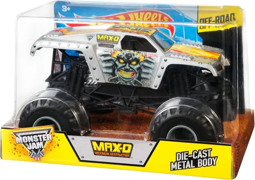 Vista 3 de Hot Wheels Monster Jam - Vehículo fundido a presión de máxima destrucción, escala 1:24