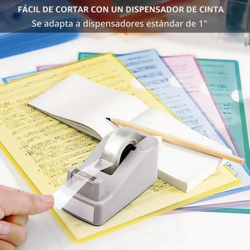 Vista 5 de Cayxenful 12 rollos de repuesto de cinta transparente, cinta transparente, cinta de envoltura de regalo de 3/4 pulgadas x 1000 pulgadas, rollos