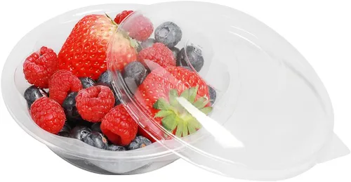 Vista 9 de Restaurantware - Thermo Tek - Ensaladeras desechables de 8 onzas, 50 cuencos redondos para delicatessen, evita grietas y fugas, recipiente